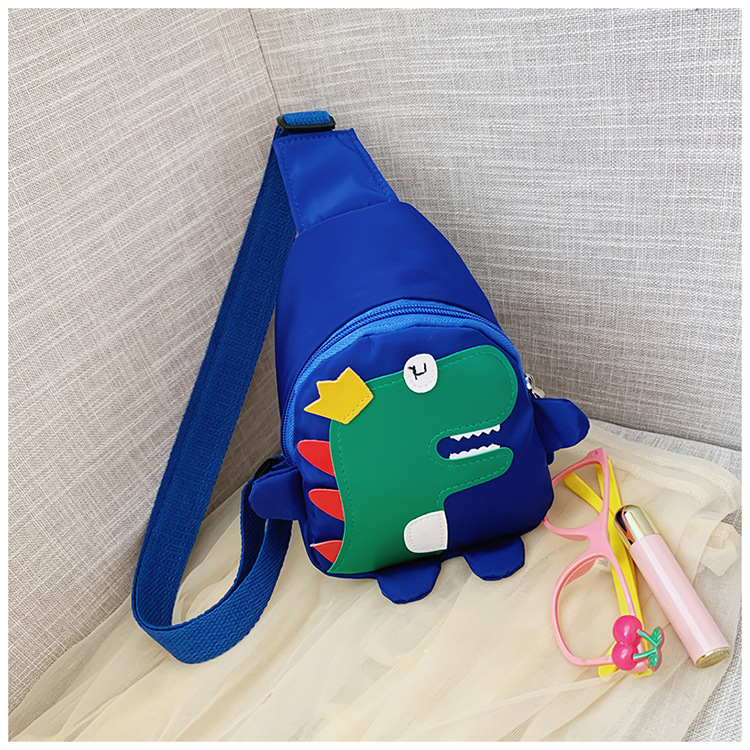 Bolsos para niños, lindos hombres y mujeres de moda, niños, estilo occidental, princesa, mini dinosaurio, dibujos animados, bolso de pecho de mensajero para bebé de un solo hombro
