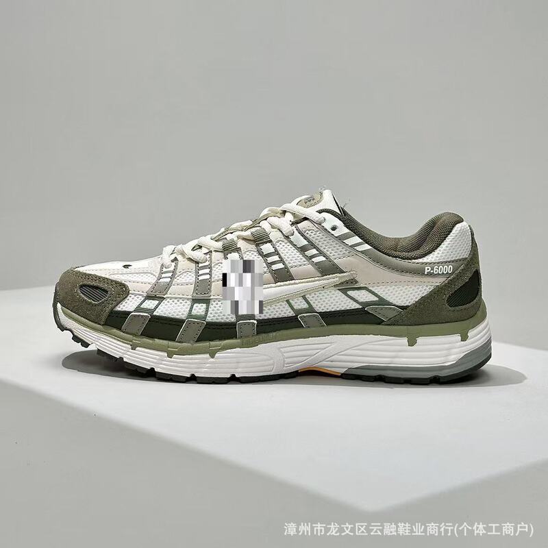 Pure Original Putian P-6000 Cross-Border Export Sports Shoes Men's Running Shoes Women's Shoes Wear-Resistant Cushioning Retro Dad Shoes