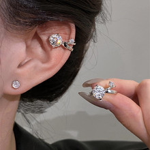 爆闪精致轻奢锆石耳夹无耳洞女新款高级感耳骨夹耳饰耳环2025新款