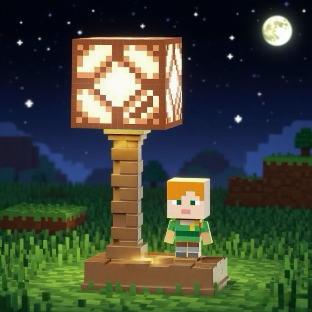 Mi mundo elemento de juego periférico TNT lámpara de noche MC lámpara de bloque alumno lámpara de cabecera lámpara de escritorio de atmósfera en stock