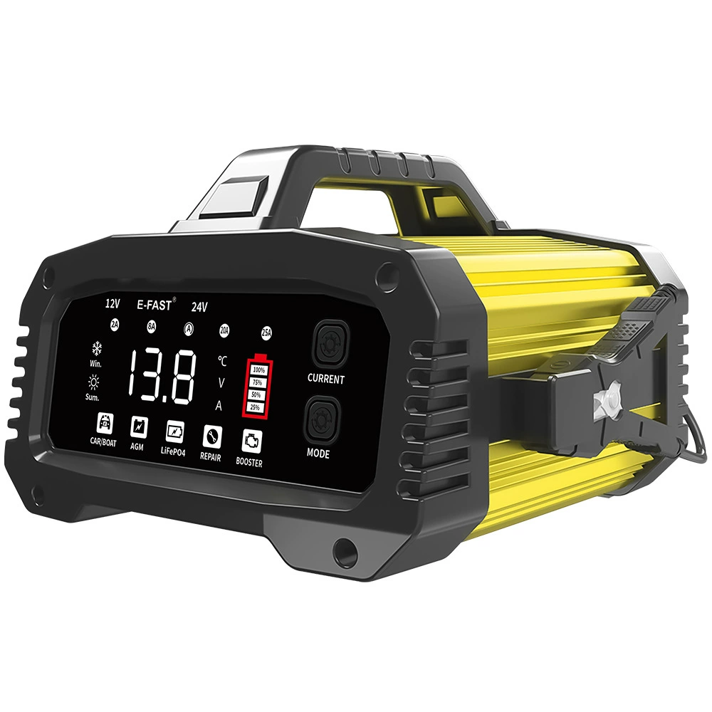 E-FAST железо-литий-свинцово-кислотная батарея зарядное устройство для мотоцикла аккумулятор автомобильный вспомогательный стартер ремонт