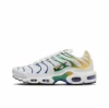 White, blue and green stripes