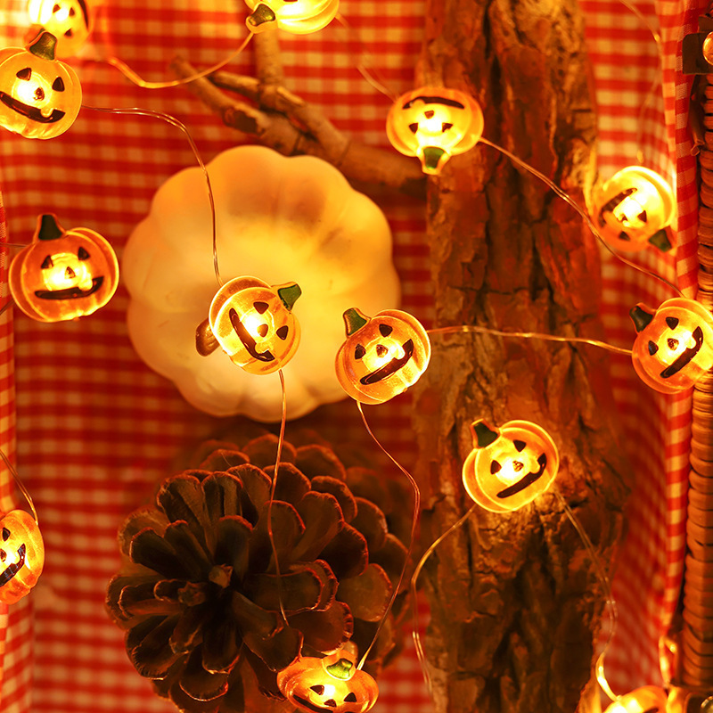 Cross-Border New Led Halloween Series Light Strings, Pumpkin-Shaped Lights, Copper Wire Lights, Halloween Decorative Lights, Colorful Lights, Glowing Lights Cross-Border New Led Halloween Series Light Strings, Pumpkin-Shaped Lights, Copper Wire Lights, Halloween Decorative Lights, Colorful Lights, Glowing Lights