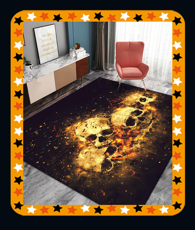 Halloween carpet,客厅地毯Halloween carpet,欧美卧室地毯,万圣节地毯地垫,跨境地毯