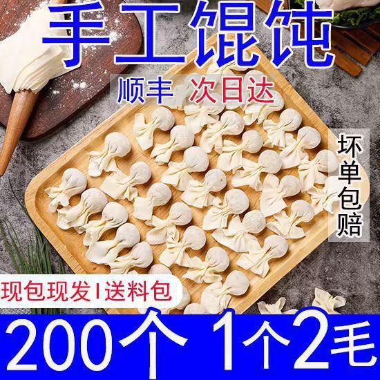 手工小金鱼鲜肉馄饨云吞家庭速食懒人冷冻面食一整箱早餐商用批发|undefined