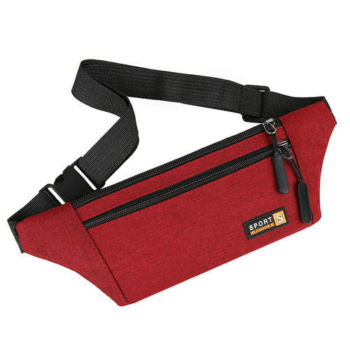 Wholesale running sports waist bag for men and women casual outdoor shoulder crossbody chest bag mobile coin purse printed logo