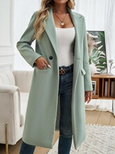 K 79159 Long Wool Trench Coat �L�����Ӵ��� �W���羳���R�d��