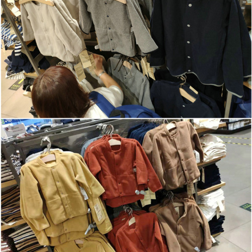 Japanese-style Unbranded Fleece Collar Jacket Sweatshirt Solid Color Spring and Autumn Warm Innerwear for Kids and Toddlers