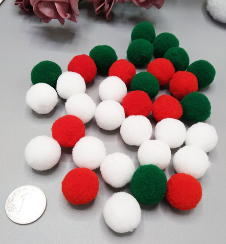 INS Nordic style home decor photos children's room girl's room DIY Christmas color fur ball string material kit hanging decoration