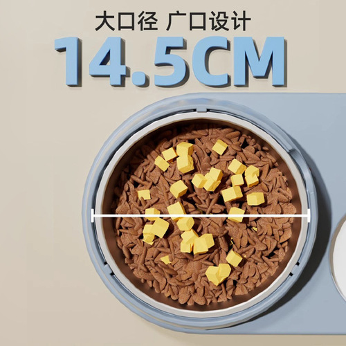 Cat bowl, cat food bowl, dog bowl, dog bowl, double bowl, cat food bowl, drinking water bowl, pet rice bowl, factory ready stock