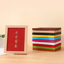 简约木质相框摆台6寸7寸8寸10寸拼图相册框批发A4儿童画框挂墙