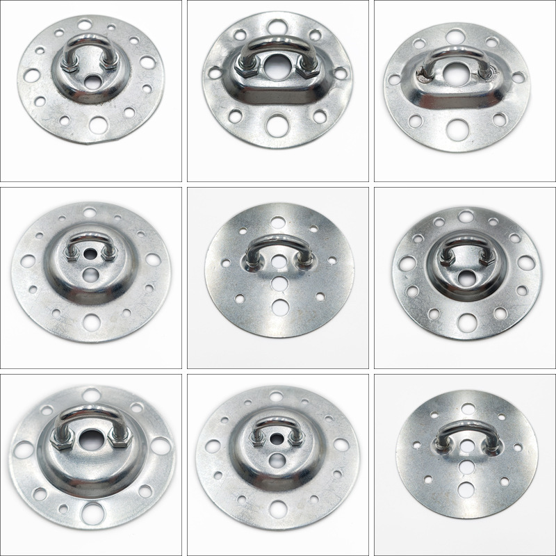 Round closed load-bearing open hook pendant lamp hanging plate candle lamp fixed ceiling ceiling base pull hook Round closed load-bearing open hook pendant lamp hanging plate candle lamp fixed ceiling ceiling base pull hook