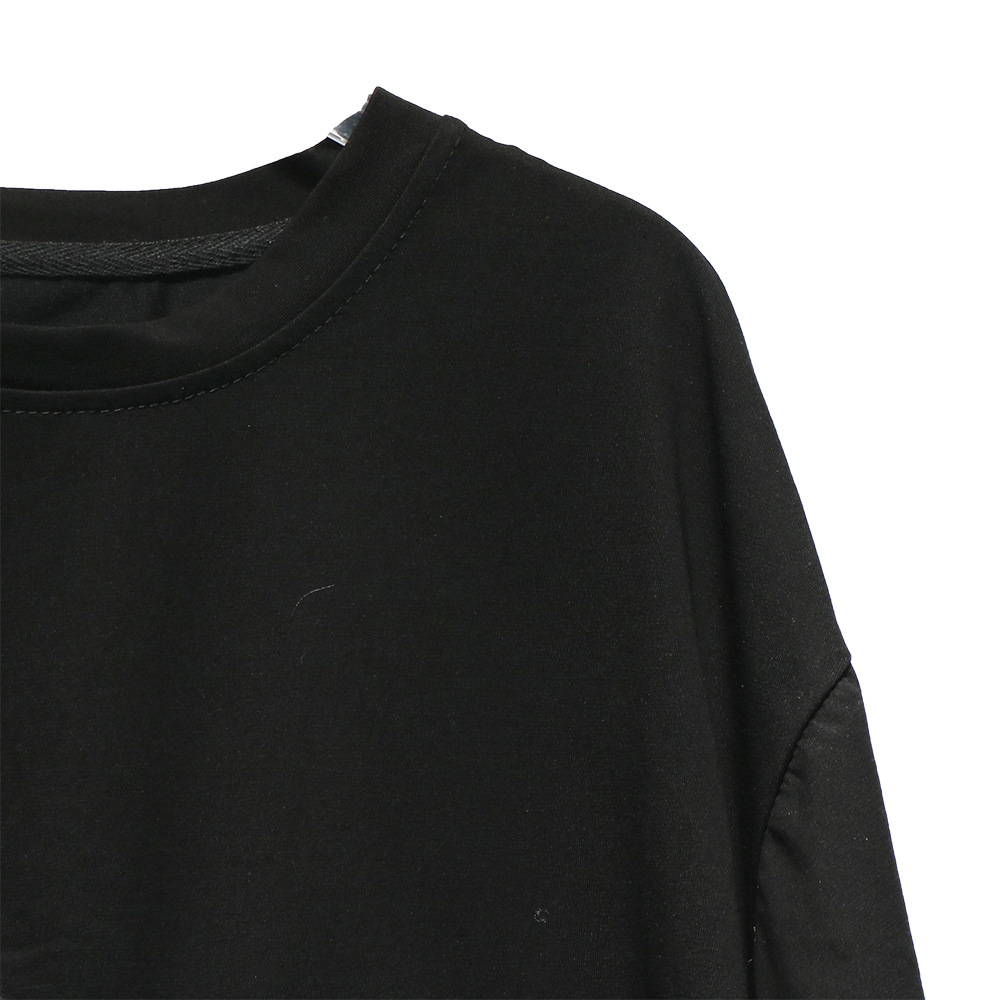 250373暗黑系山本风潮女装夏季新款不规则口袋拉链圆领短袖T恤潮 pic 21