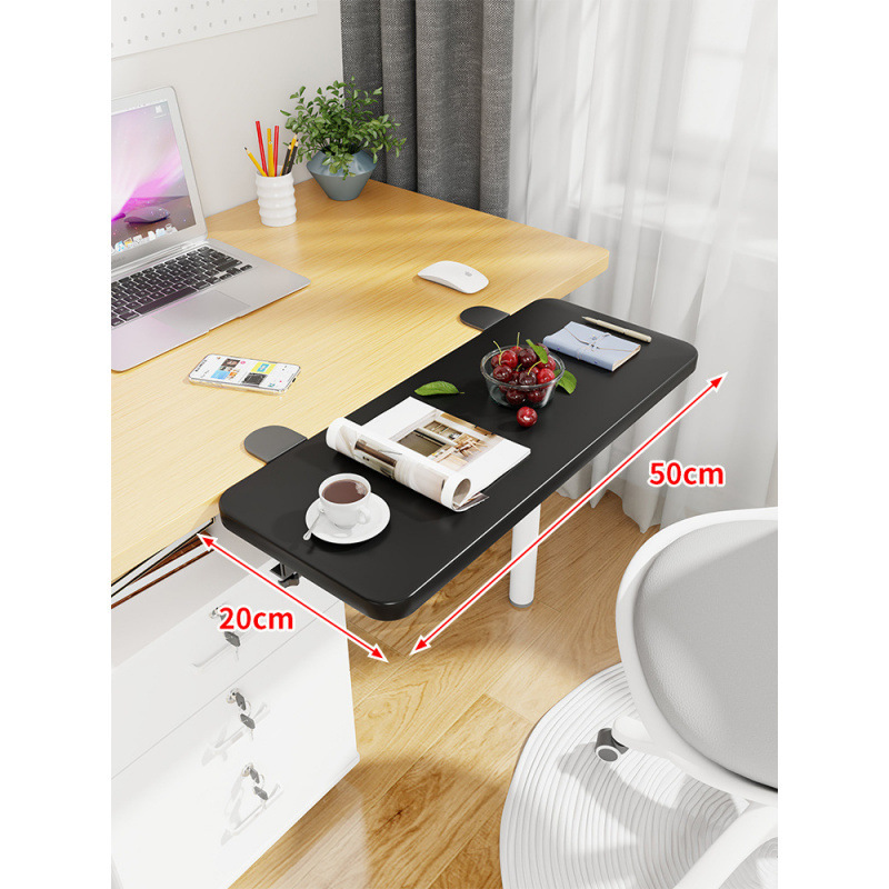 Mesa de escritorio extensión de mano mesa de computadora tablero de escritorio portador de teclado dormitorio tablero de estación de trabajo ensanchado extensión plegable