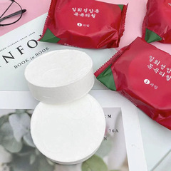 Single-use compressed bath towels made of pure cotton for travel, face towels with added thickness and size, a must-have for travel essentials