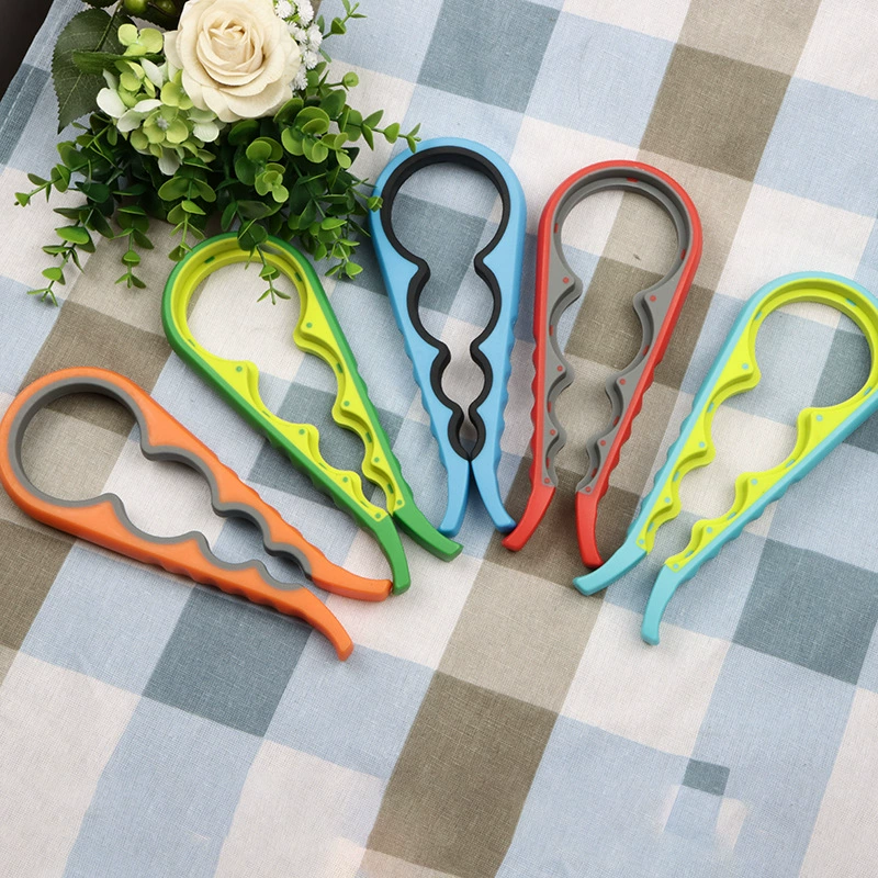 Консервооткрыватель для бутылок «четыре в одном» Многофункциональный консервный нож кухонный бытовой открывалка для бутылок Нескользящая открывалка для бутылок