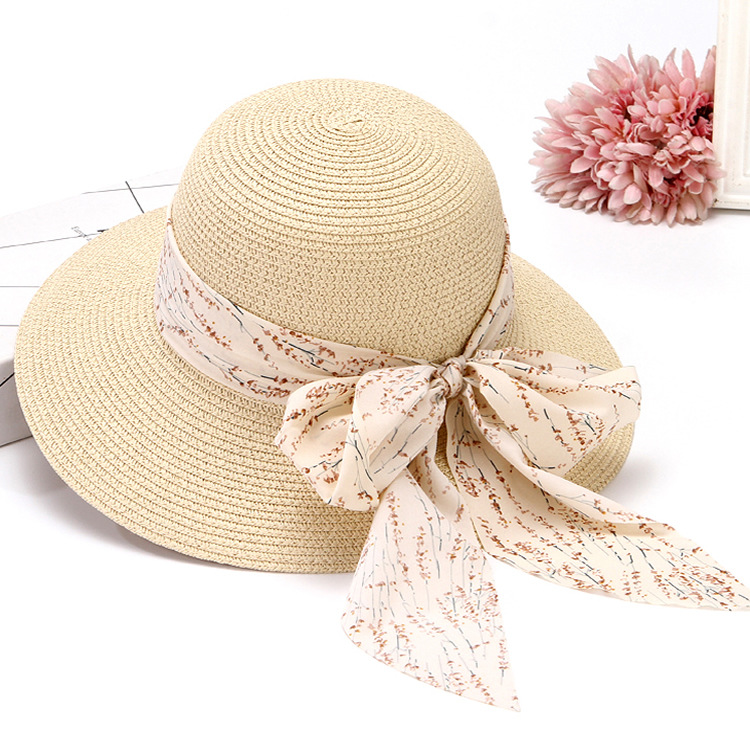 Damen Strohhut Mit Breiter Krempe Sonnenschutz Für Den Strand_voghion.com