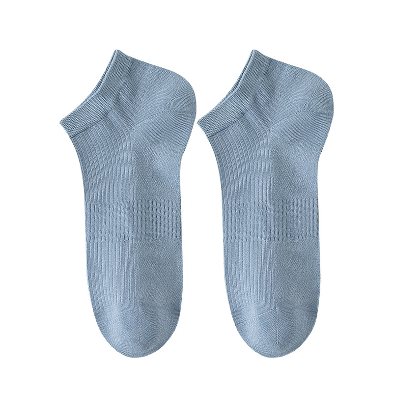 Calcetines de algodón sólido para hombres de verano a rayas calcetines de barco para hombres sin costura cabeza de embalaje independiente absorción de sudor calcetines transpirables para hombres