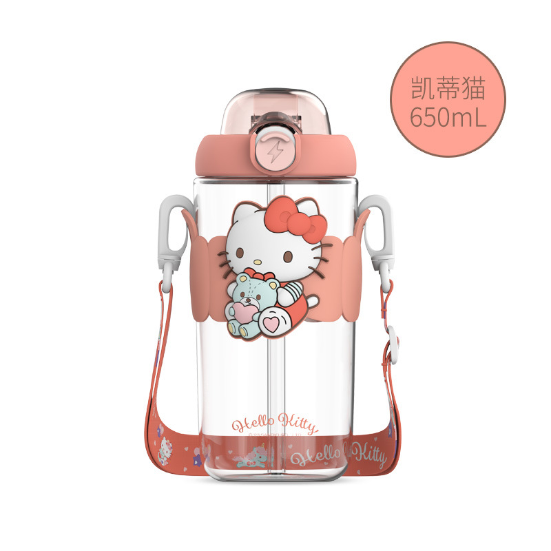 Aikesi colorido Sanrio coolo MIM color valor taza de agua niños taza de paja lindo hervidor de agua 2024 nuevo