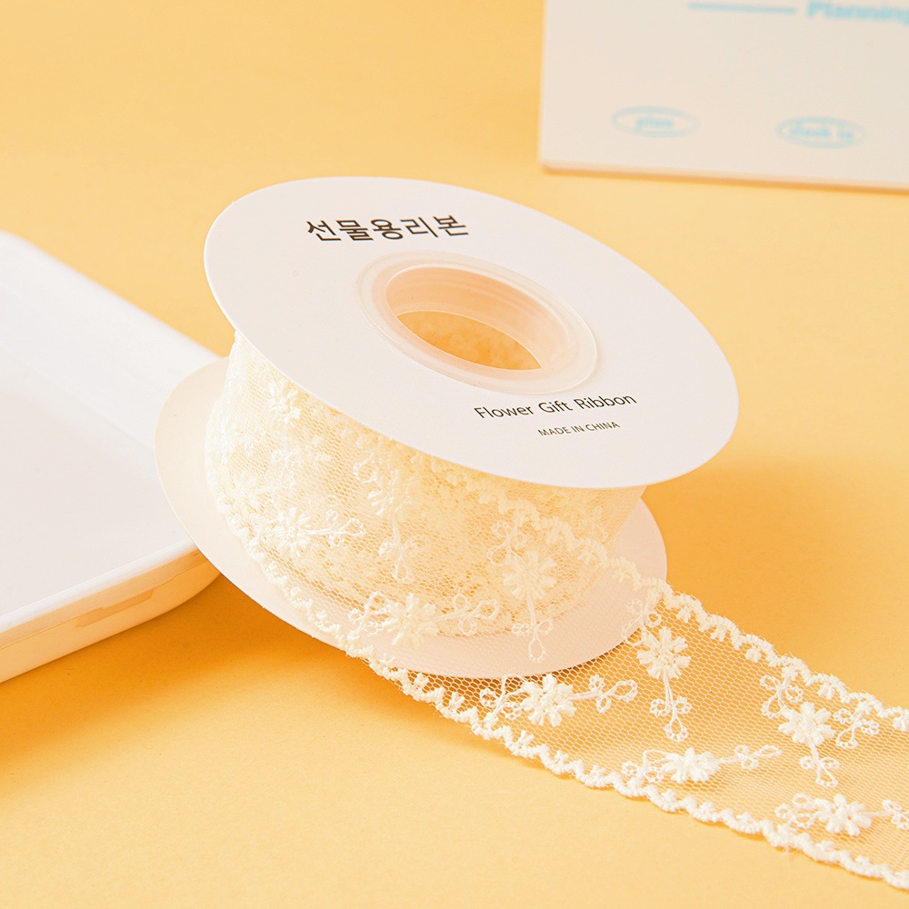 透明レースウェビングメッシュ刺繍ミルクシルク DIY リボンヘアアクセサリー花包装衣類アクセサリー