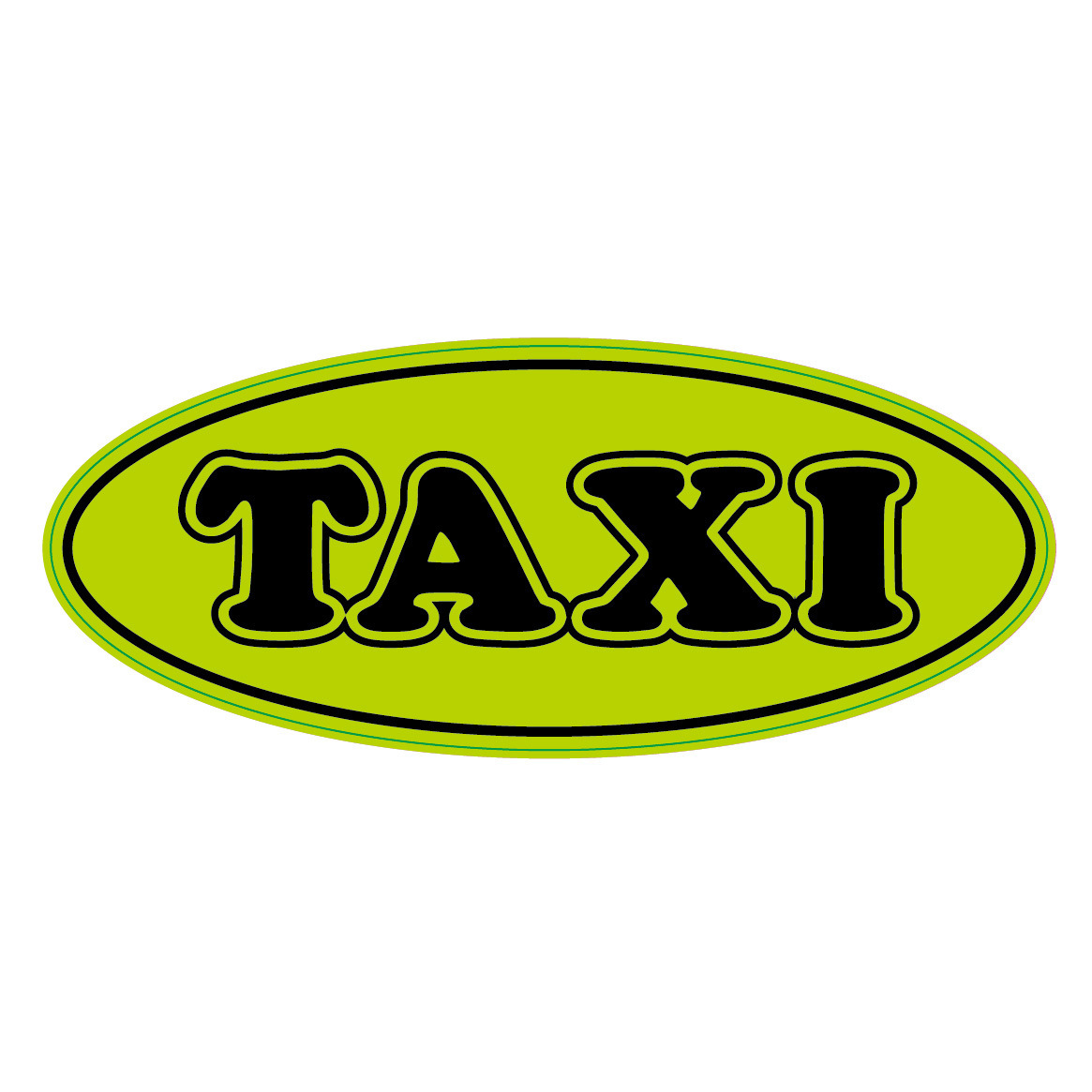 Etiquetas engomadas estáticas TAXI del fabricante Comercio exterior pegatinas parabrisas delantero sin pegamento se pueden personalizar