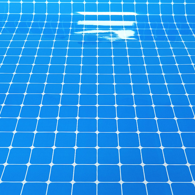 モザイクブルー水槽背景紙高精細海鮮池背景シール不乾性水槽装飾シール|undefined