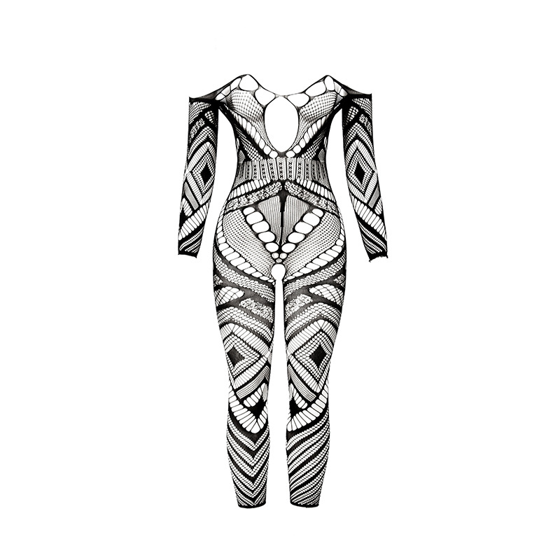 Summer Sexy Temptation Sheer Mesh Long Sleeve Sheath Jumpsuit 10 Summer Sexy Temptation Sheer Mesh Long Sleeve Sheath Jumpsuit
