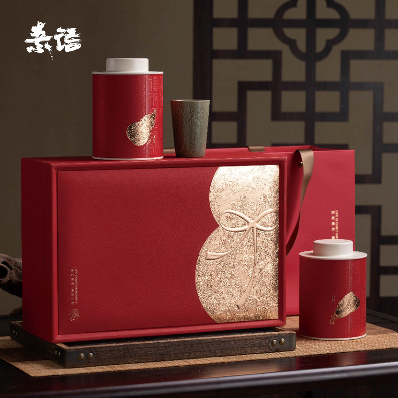 新款创意茶叶包装铁罐通用散装红茶乌龙茶岩茶茶叶罐盒空盒