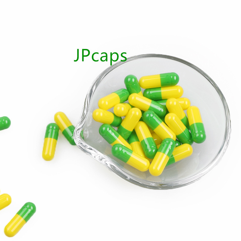 工厂现货0#绿黄胶囊壳10万粒药用胃溶胶囊0号明胶空心胶囊皮批发