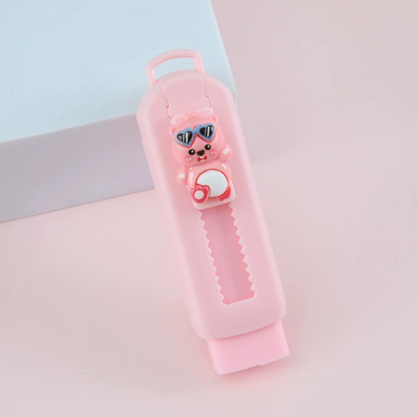 Little Beaver with Pink Glasses [Push-Pull Rubber]