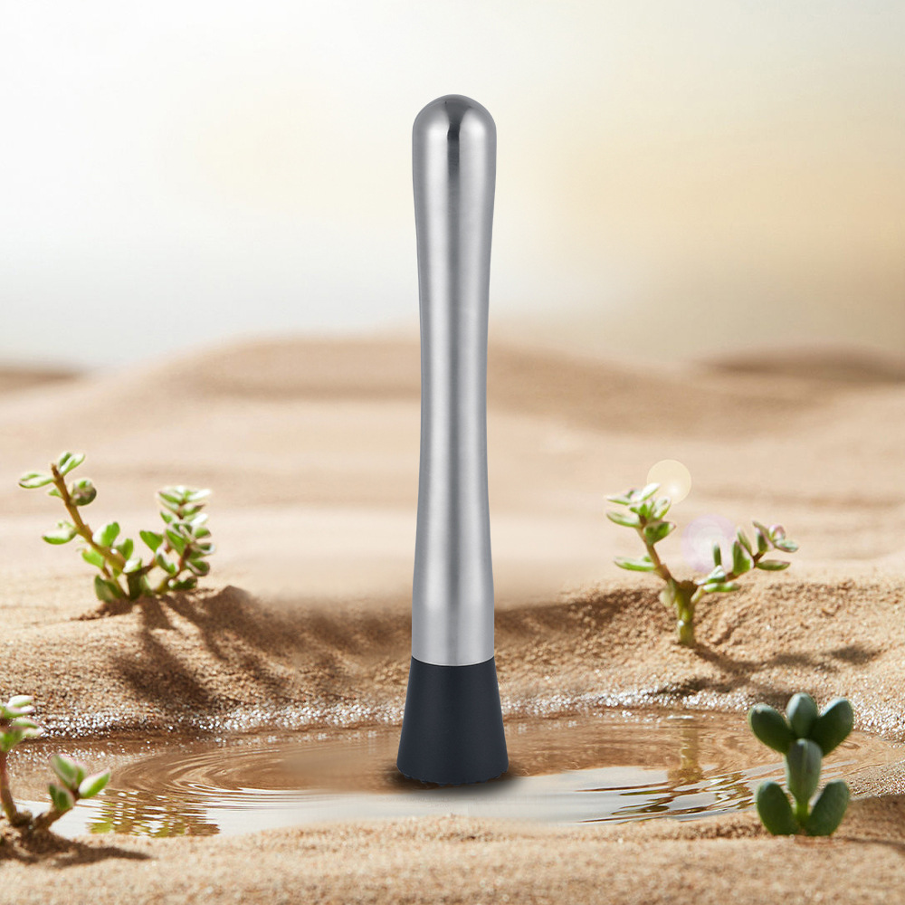 En stock al por mayor palo de trituración de hielo de acero inoxidable palo de limón martillo jugo presionando palo trituración leche tienda de té fruta revolviendo palo martillo de trituración de hielo