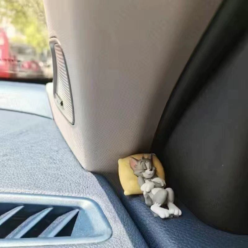 Украшение на приборную панель (Том и Джерри) симпатичная фигурка на dashboard, клей без следов, несколько поз