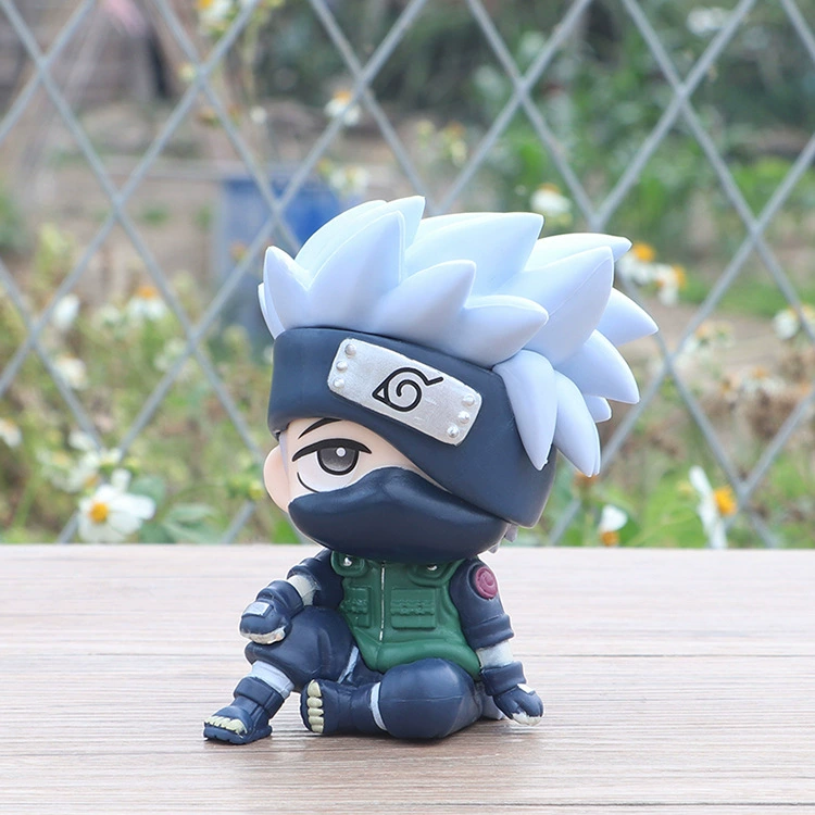 6 карт version of Naruto Hand -Office Siter Naruto Sasuke Kakashi I love Luo Ilk dolls toys