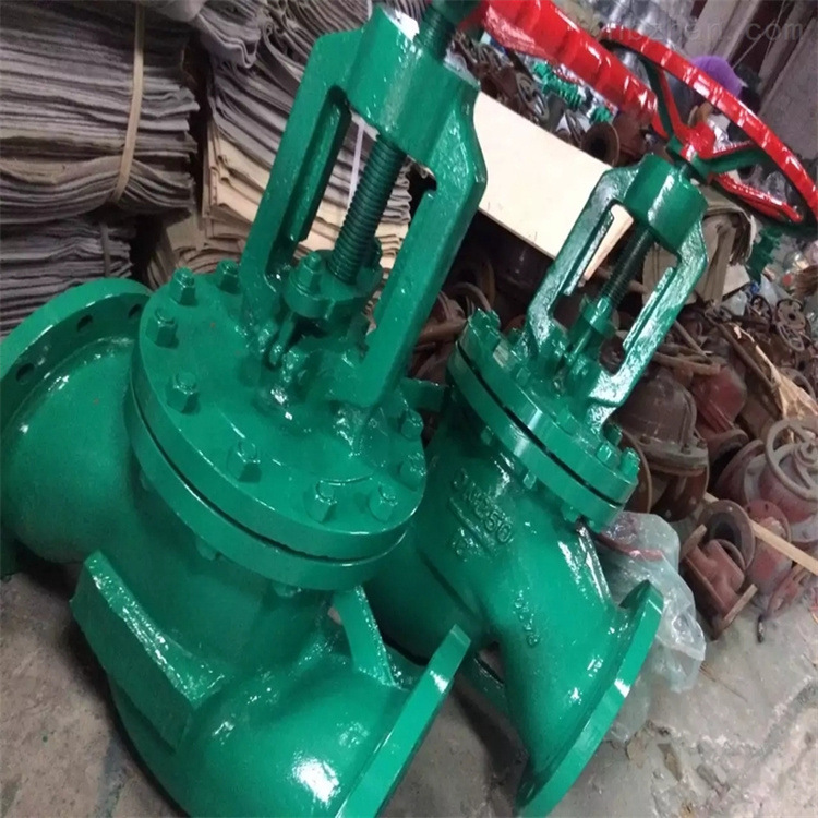 自产自销 J45J-10C DN150直流式法兰衬胶截止阀-截止阀