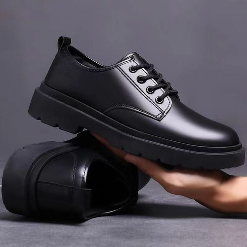 Business small leather shoes for men, casual shoes with British style, work-style shoes, cross-border new style, versatile lace-up shoes for men, business shoes for weddings