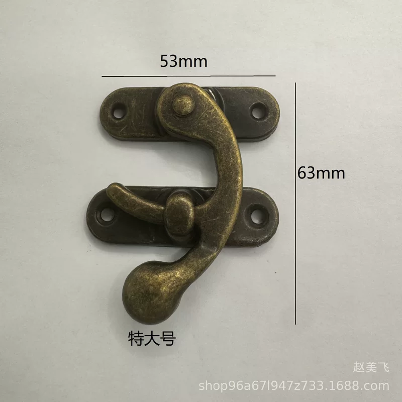 Accessory, lock, gift box, wooden box, 53×63mm