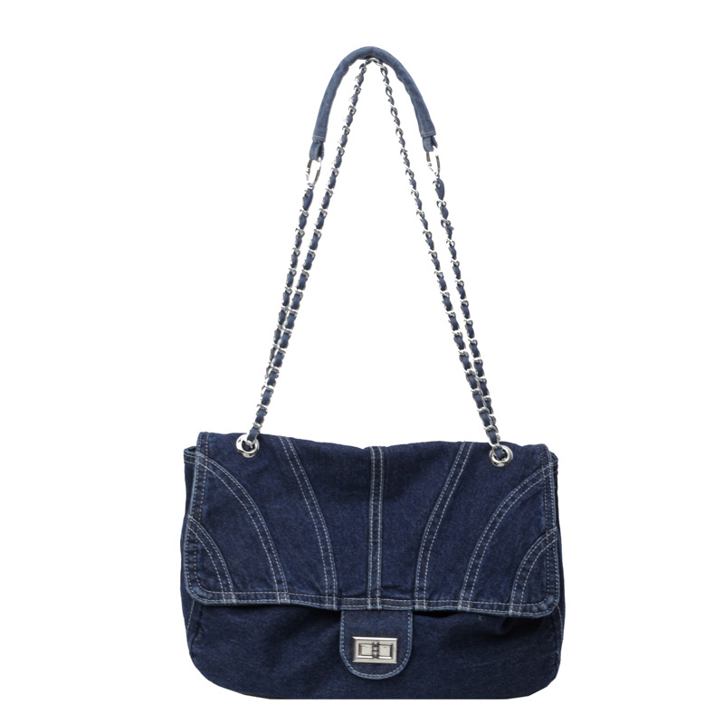 2024 nueva moda super fuego casual señoras bolso de hombro cadena de gran capacidad tirada diagonal bolso femenino al por mayor