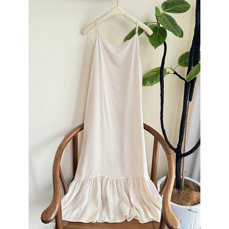 Little Fishtail Suspender Dress for Women, Summer Fishtail Inner Dress, Mid-Length Bottoming Dress Little Fishtail Suspender Dress for Women, Summer Fishtail Inner Dress, Mid-Length Bottoming Dress