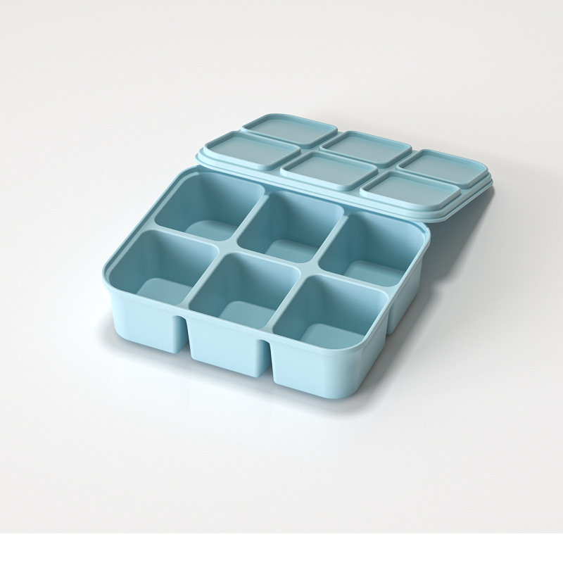 製氷型 食品グレードシリコン 簡単に取り外せる 家庭用アイスクリーム冷凍庫製氷皿 プレス式 自作アイスボックス|undefined