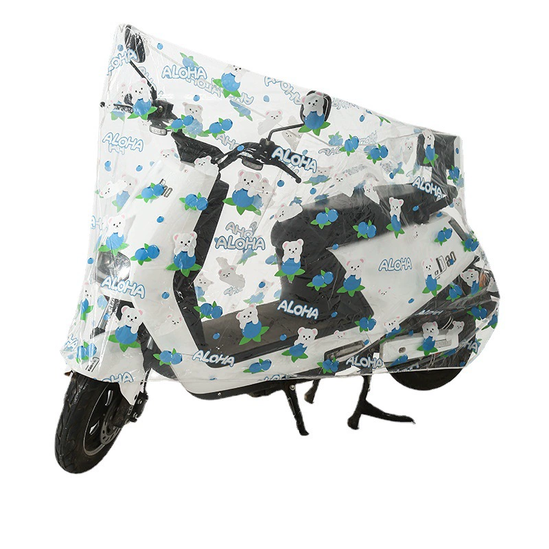 Electric car, raincoat, handheld cartoon cute universal dust cover, increased thickness