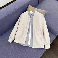 美式休闲潮牌棒球服男款外套春秋款设计感高级痞帅宽松工装夹克男