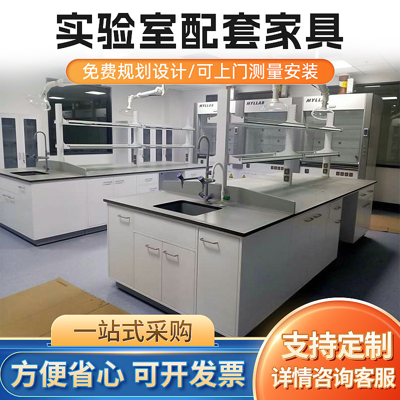 试验台工作台定制全钢操作台实验室一站式采购实验台通风柜药品柜