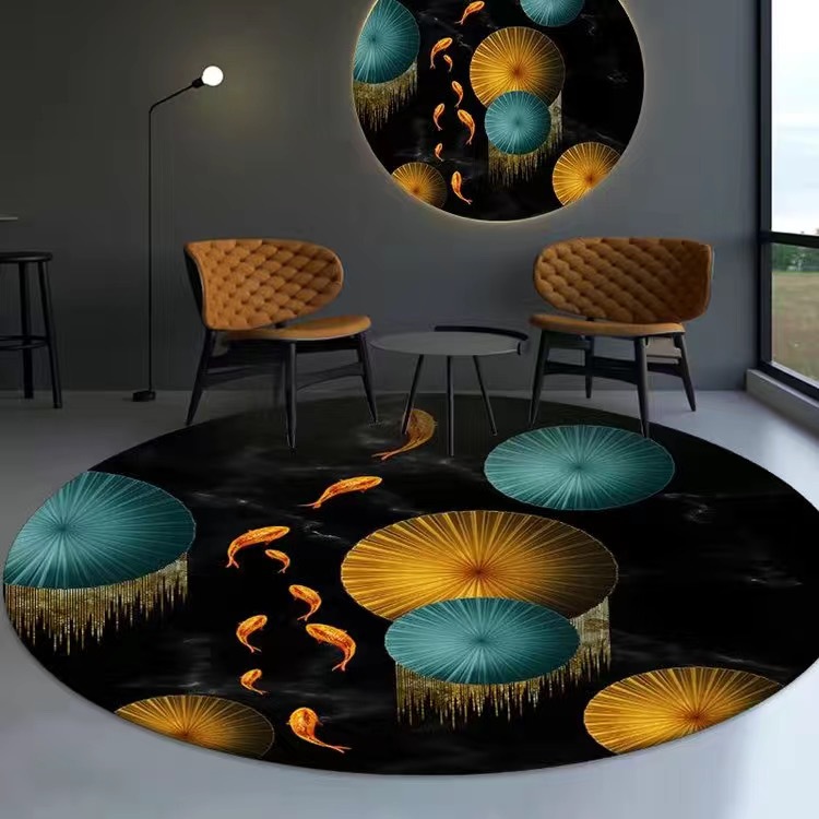 X24 새로운 라운드 매트-13 [물고기 시리즈]]