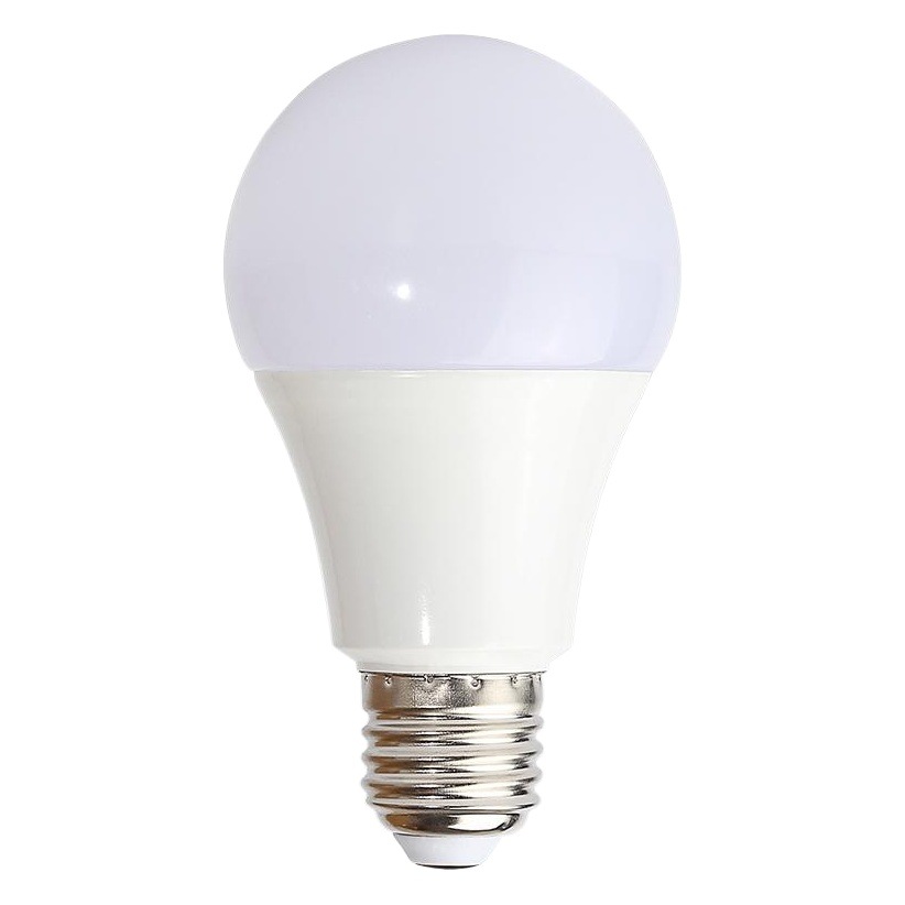 Bombilla LED, uso doméstico, brillo ajustable, bombilla de aluminio recubierta de plástico, control de intensidad de luz, bombilla inteligente