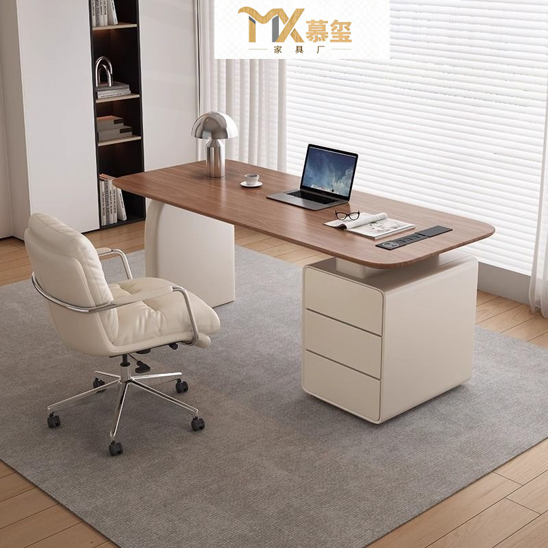 Italian Minimalist Desk, High-End Office Desk, Light Luxury Study, Home Computer Desk, Designer Medical Beauty Consultation Desk, French Style