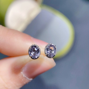 ��Ȼ����⾧ʯ��� �ߴ�4*5mm�ճ�ͨ�ڴ���925���y��18K���Ƕ