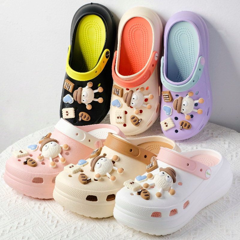 Trendy Viral Puff Shoes for Women, Cute Cartoon Thick-Soled Beach Sandals with a Soft Feel, Summer 2024 New Style Slippers Trendy Viral Puff Shoes for Women, Cute Cartoon Thick-Soled Beach Sandals with a Soft Feel, Summer 2024 New Style Slippers