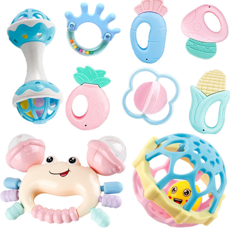Juguetes para bebés mordedor Educativo Educación Temprana 0 a 3 meses 6 bebé 1 año bebé recién nacido niños y niñas sonajero de mano