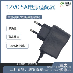 安定した出力 12V0.5A LED ライトストリップ、モニタリング、ルーター電源アダプタの在庫直送