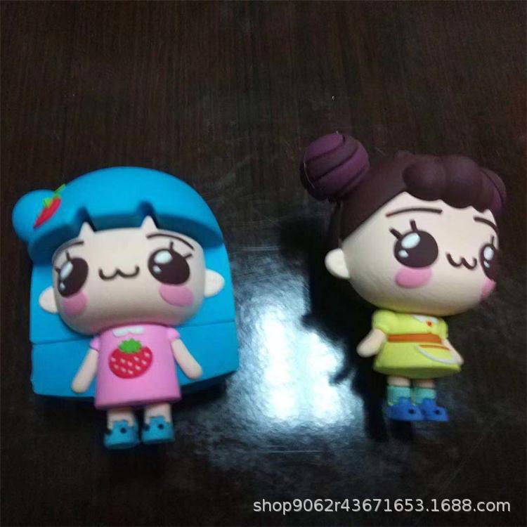 厂家直供硅胶立体公仔 小动物PVC公仔吸盘 卡通硅胶玩具来样